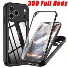 Full Body Clear Hybrid Shockproof 360 Case For iPhone 17 Pro Max Air 16 15 14 13
