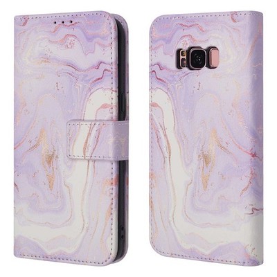 imoshion Design Klapphülle Samsung Galaxy S8 - Purple Marble