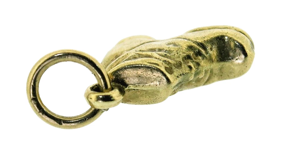 Wanderschuh Charms Gold 9ct gelb hohl 3D Vintage gepunzt Birmingham 1968
