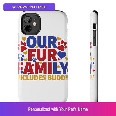 Custom Pet Family Phone Case Personalized Name iPhone Samsung Galaxy