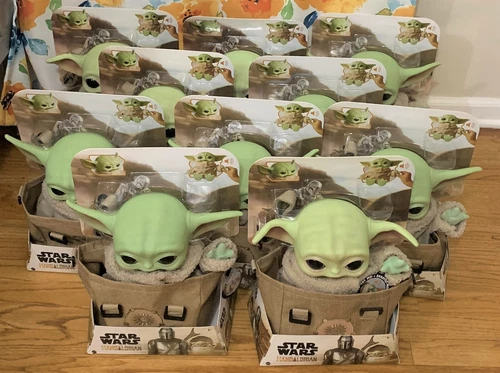 Lot of 10 Star Wars The Mandalorian Baby Yoda Grogu wi Cookie Premium Plush Bund