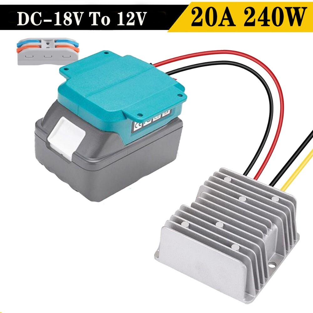 Aコンバーター DC 18V to 12V 20A 240W Step Down Voltage Regulator Converter For