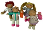 LOT of 4 Vintage 1984 Cabbage Patch Kids Poseable Figures Dolls CPK Babies 1980s