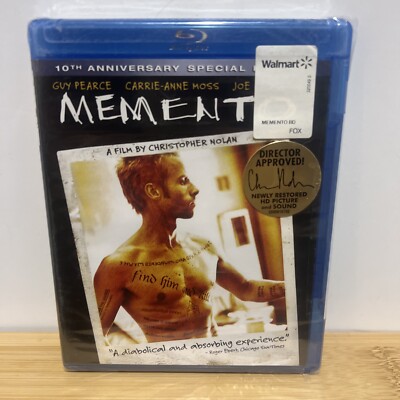 Memento (2000) Blu-Ray 2011 Widescreen 10th Anniversary Special Edition NEW