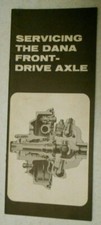 Vintage Genuine Chevy Truck 4wd Servicing Dana Front Drive Axle Pamphlet 2-70
