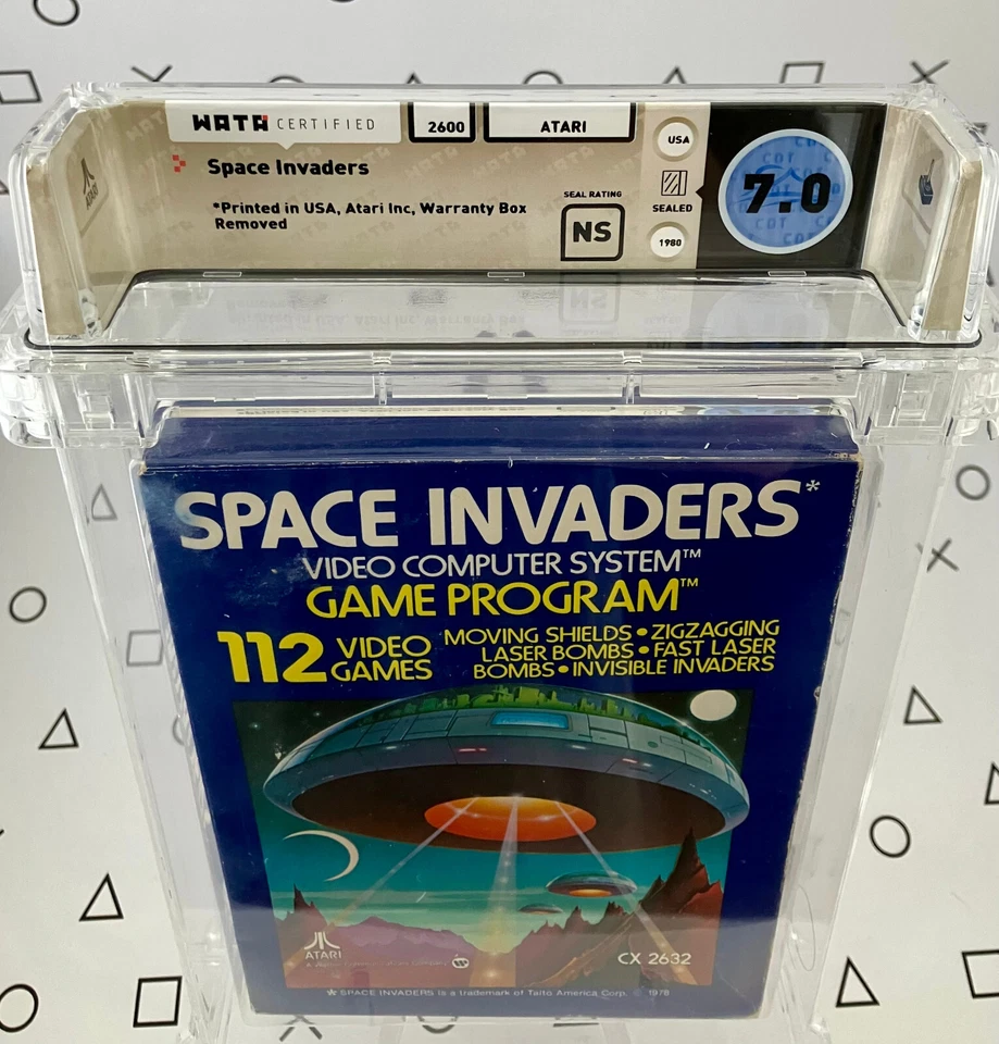 Space Invaders Sealed - Atari 2600 - WATA 7.0, NS - Blue Box Early Production - Image 3 of 4