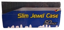 KHypermedia Jewel Slim 50 Pack DVD CD Case Cases NEW SEALED 🎁 Quality!!!!