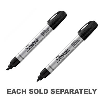 Sharpie Metal Barrel Marker Quick Drying Ink Fade Water Resistant 12 Pieces