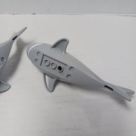 Vintage Large Lego Shark From 6243 Lot of 2 Two JAWS Pirate