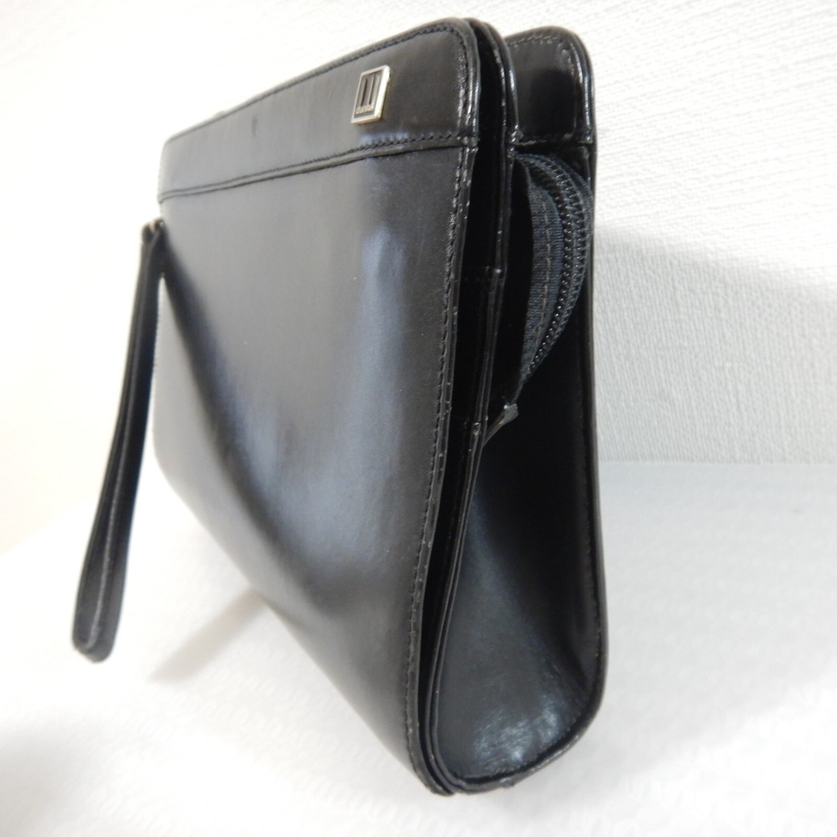Dunhill Clutch bag Second bag Leather Black Italy Authentic Dunhill Clutch bag Second bag Leather Black Italy Authentic