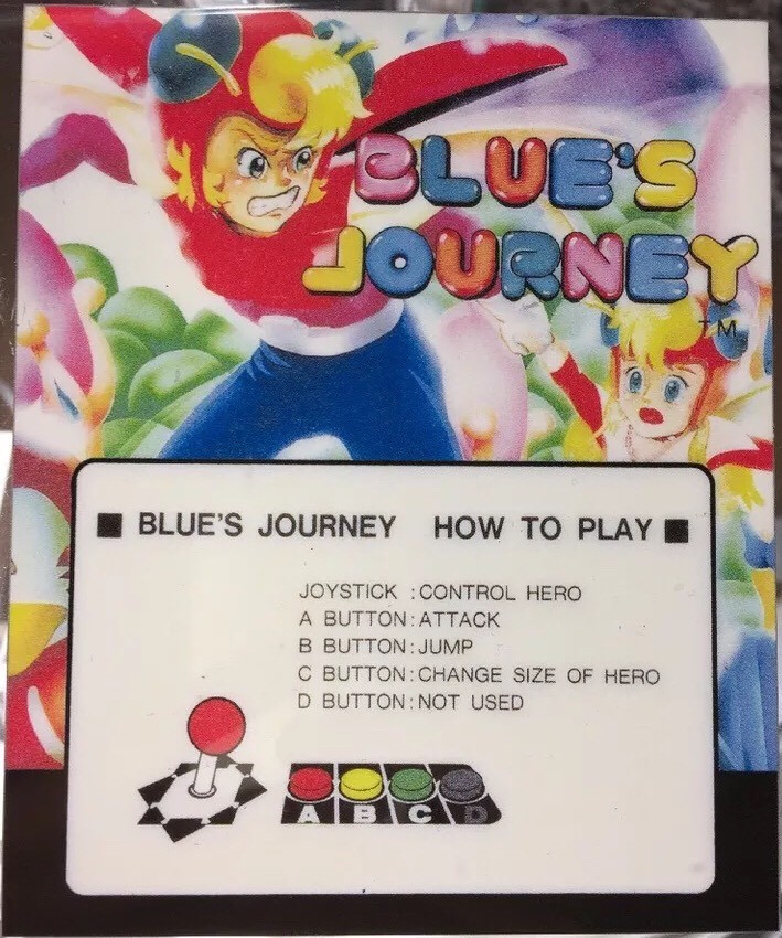 Blue’s Journey Neo Geo Mini Arcade Marquee