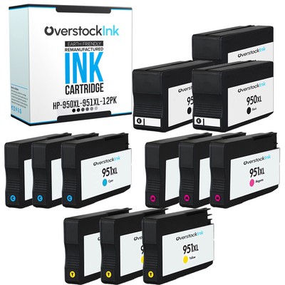 12PK Compatible OSI Printer Cartridges 950XL and 951XL for HP OfficeJet Pro 8600