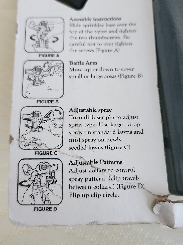 T-Post Impulse Sprinkler by Garden Essentials X3AZ-PT NEW