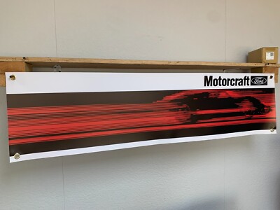 Motorcraft Ford Banner retro classic car show GT40 pvc Wall display sign