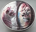 Cat Reflects Lion - American Silver Eagle 1oz .999 Limited Silver Dollar Coin