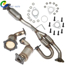 3pcs Left & Right & Rear Catalytic Converter For Nissan Murano 2003-2007 3.5L V6