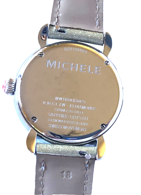 MICHELE Coral Turquoise Diamond Stainless Steel Watch  display picture 3