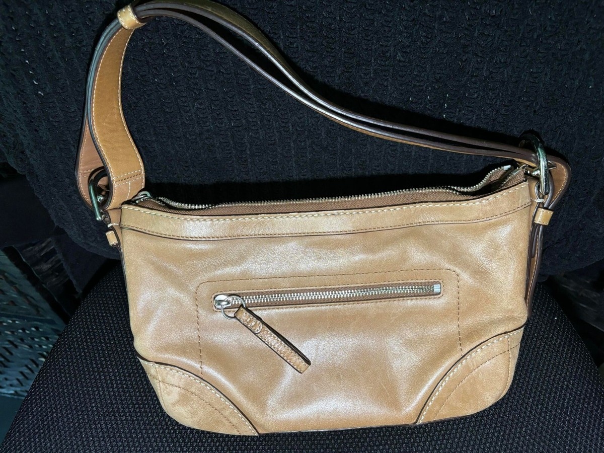 COACH East/West SHOULDER LEATHER HANDBAG Saddle Color K0993-Z14700