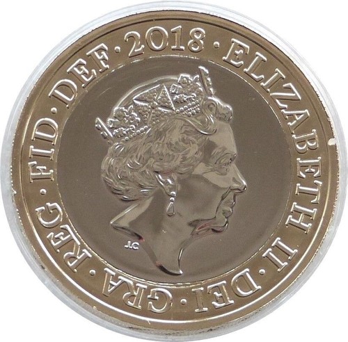 2018 Royal Mint Definitive Britannia BU £2 Two Pound Coin Uncirculated - 第 2/3 張圖片