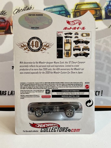 Hot Wheels Japan Convention custom car show 67 Chevy Camaro, chrome wheel RR - Picture 6 of 6