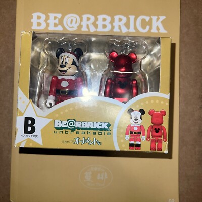 Be@rbrick ???Happy Lottery Disney Christmas Party 2 Pack Set 