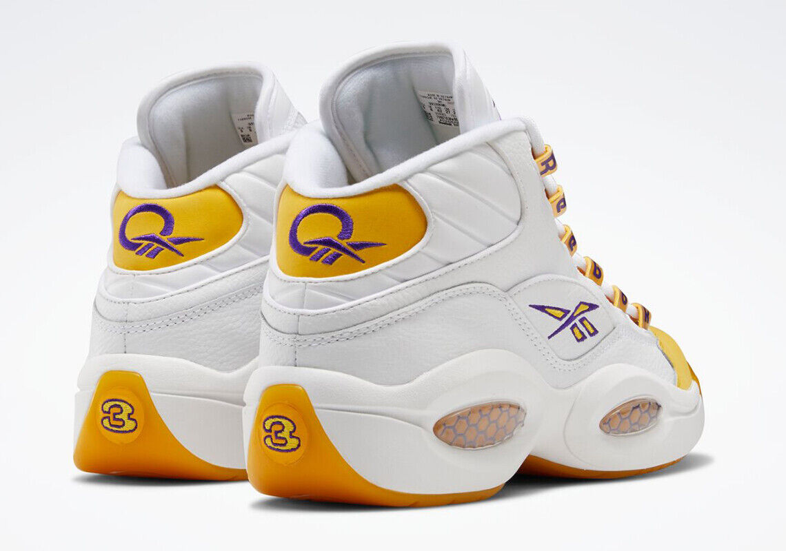 New Reebok Question Mid Yellow Toe Kobe Mamba PE Los Angeles New Reebok Question Mid Yellow Toe Kobe Mamba PE Los Angeles