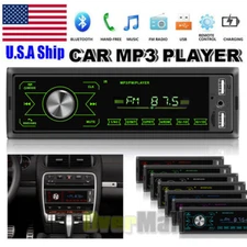 Single Din Car Stereo,Bluetooth, No CD/DVD Player, USB, SD, AUX, AM/FM Radio 60W