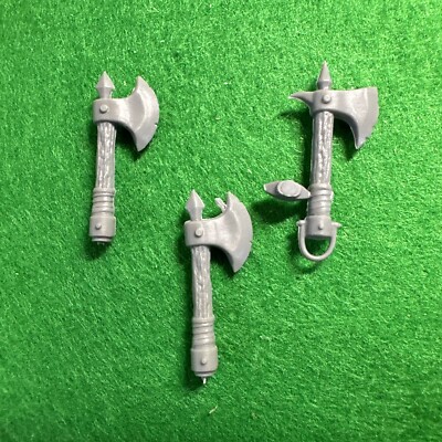 Warhammer 40k Goff Ork Space Orks x3 Axe Bits Rogue Trader Era Games Workshop GW