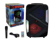 Mr. Dj BRAVO Dual 6.5" Portable Bluetooth Speaker Dual 6.5" Portable PA DJ