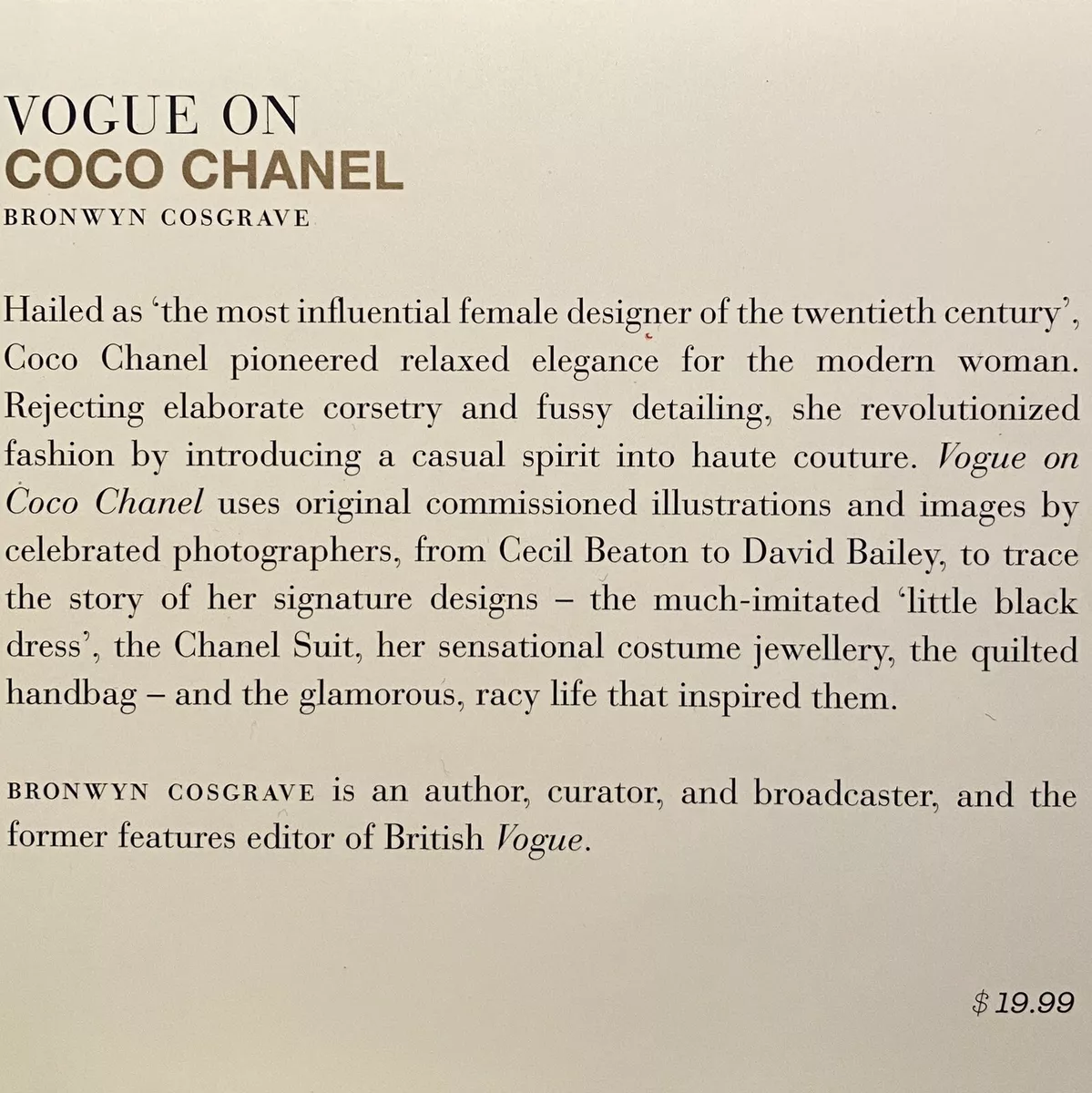 Vogue on Coco Chanel