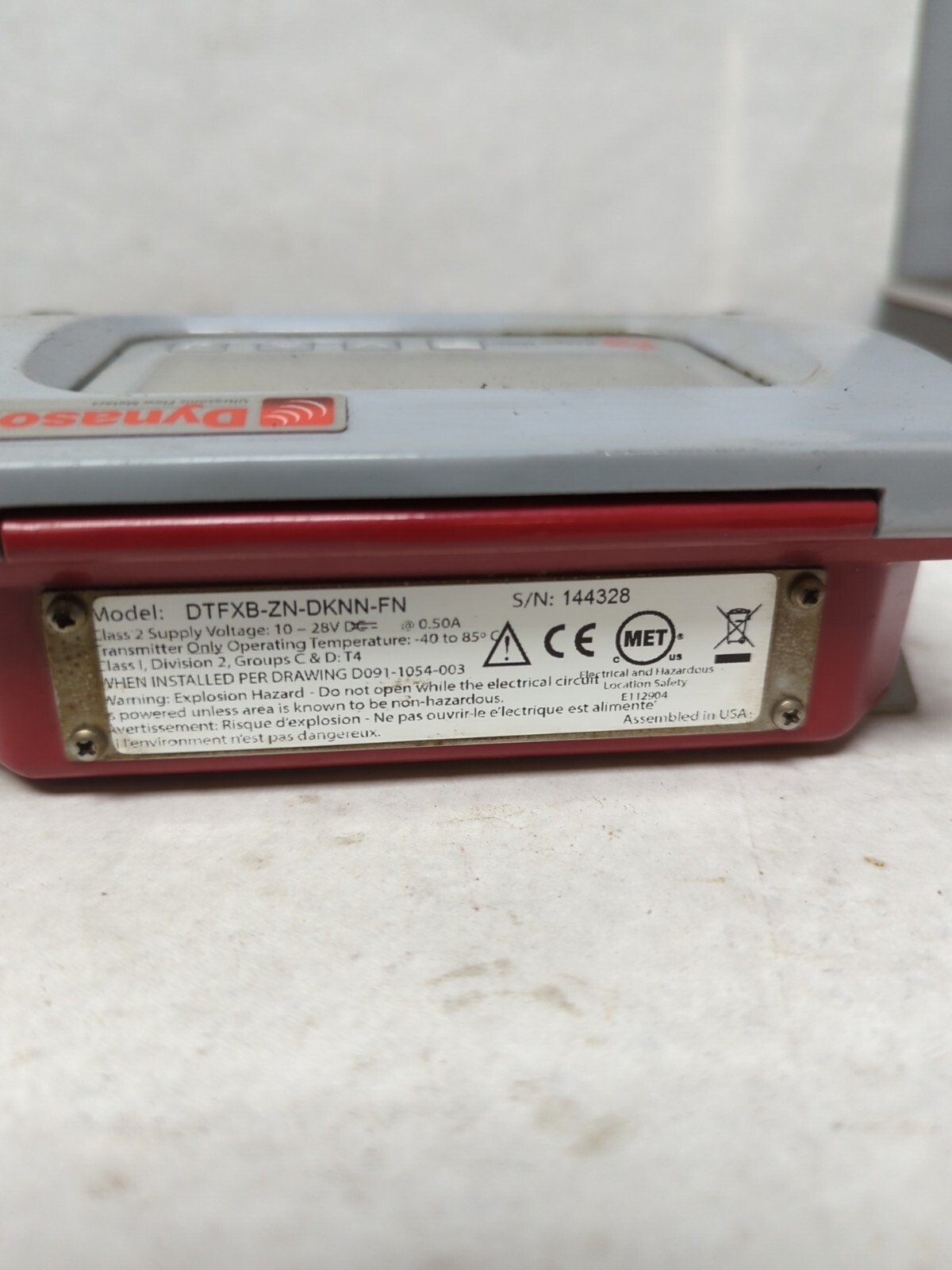 DYNASONICS,DTFXB-ZN-DKNN-FN,FLOW METER TFX ULTRA PREOWNED