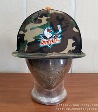 San Diego GULLS 2018/19 Hockey Autographed Signed Camo Hat Cap Military Night