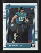 2021 Donruss Optic Rated Rookie Luke Farrell RC #287 Jacksonville Jaguars