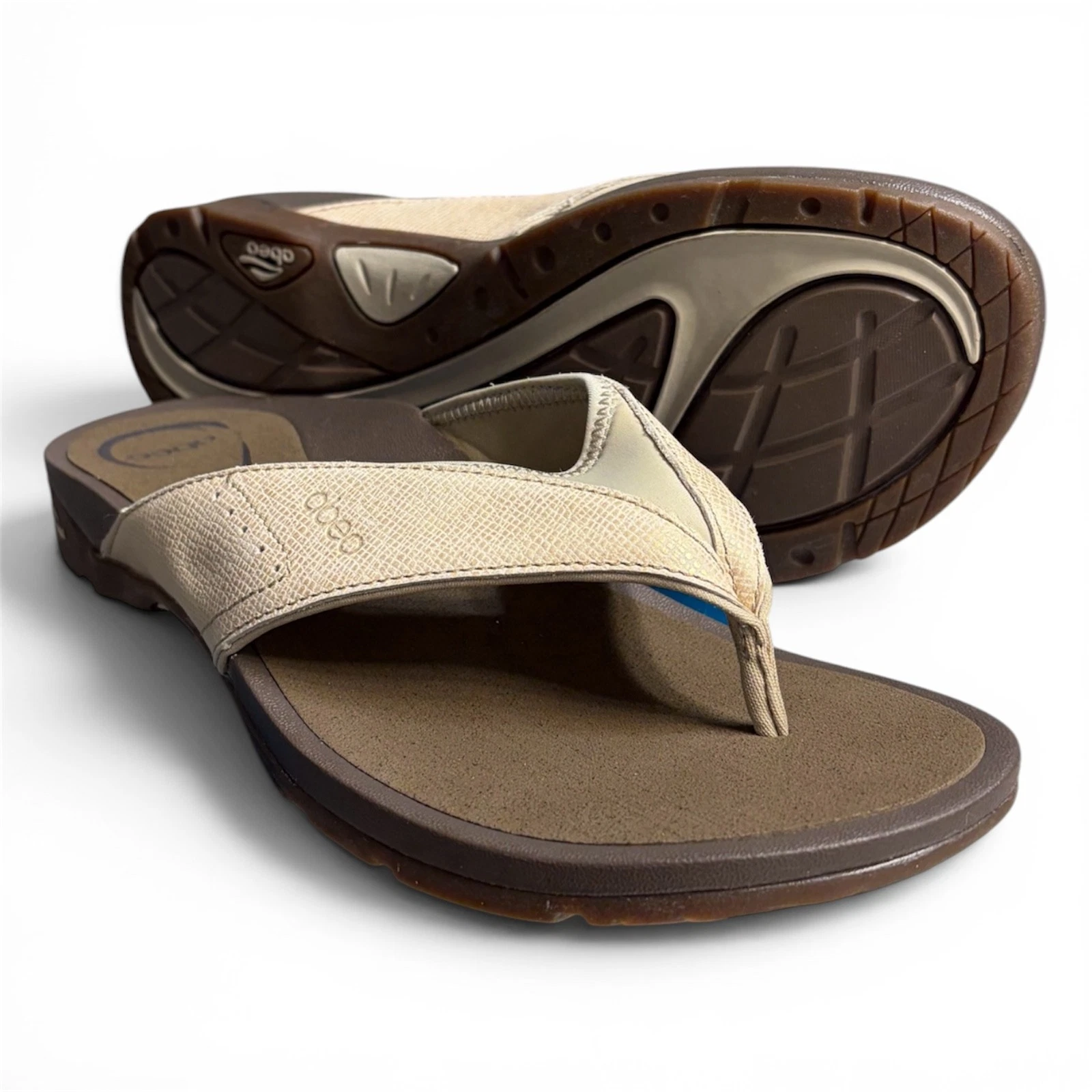 Abeo Womens Sandal Balboa Metatarsal Support Leather Flip Flop Grain Tan US 11
Opens in a new window