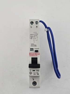 Contactum AFDR0632AB 32A Typ B 6kA Störlichtbogenerkennungsgerät AFDD RCBO 30mA