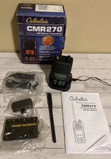 Cabelas VHF Marine Radio Transceiver CMR270 Submersible With Chargers & Manual