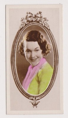 Maureen O'Sullivan 1934 Godfrey Phillips Stars of the Screen Tobacco Card #22