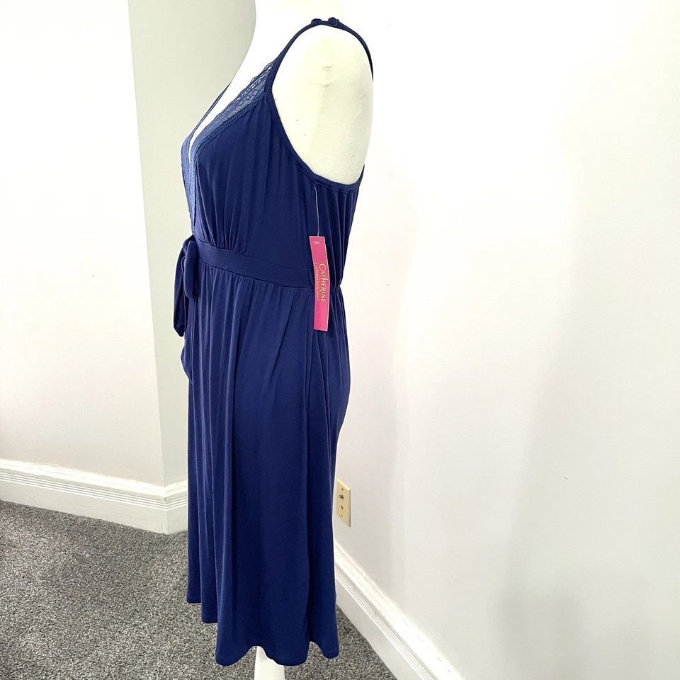 Catherine Malandrino Racerback Chemise Mujer Grande Ajustable NUEVO CON Etiquetas Foto 2 de 4