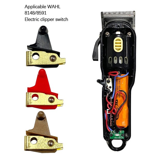 Interruptor de alimentación de repuesto para cortapelos eléctrico compatible con WAHL Repair FDfj