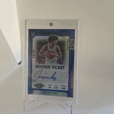 2021-22 Panini Contenders Optic - Rookie Ticket Jericho Sims #133 Blue Prizm /49