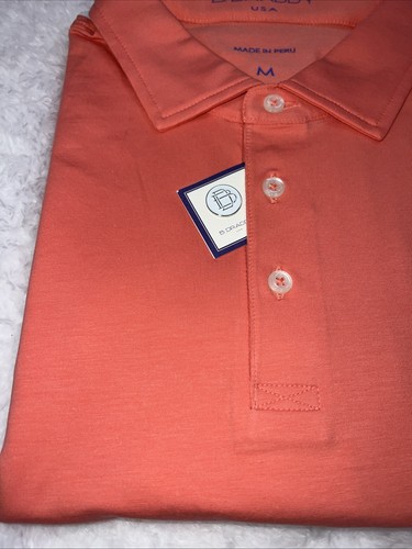 NEW B. Draddy Men’s Golf Polo Medium Pima Cotton Stretch w/Pocket NWT - Picture 2 of 4