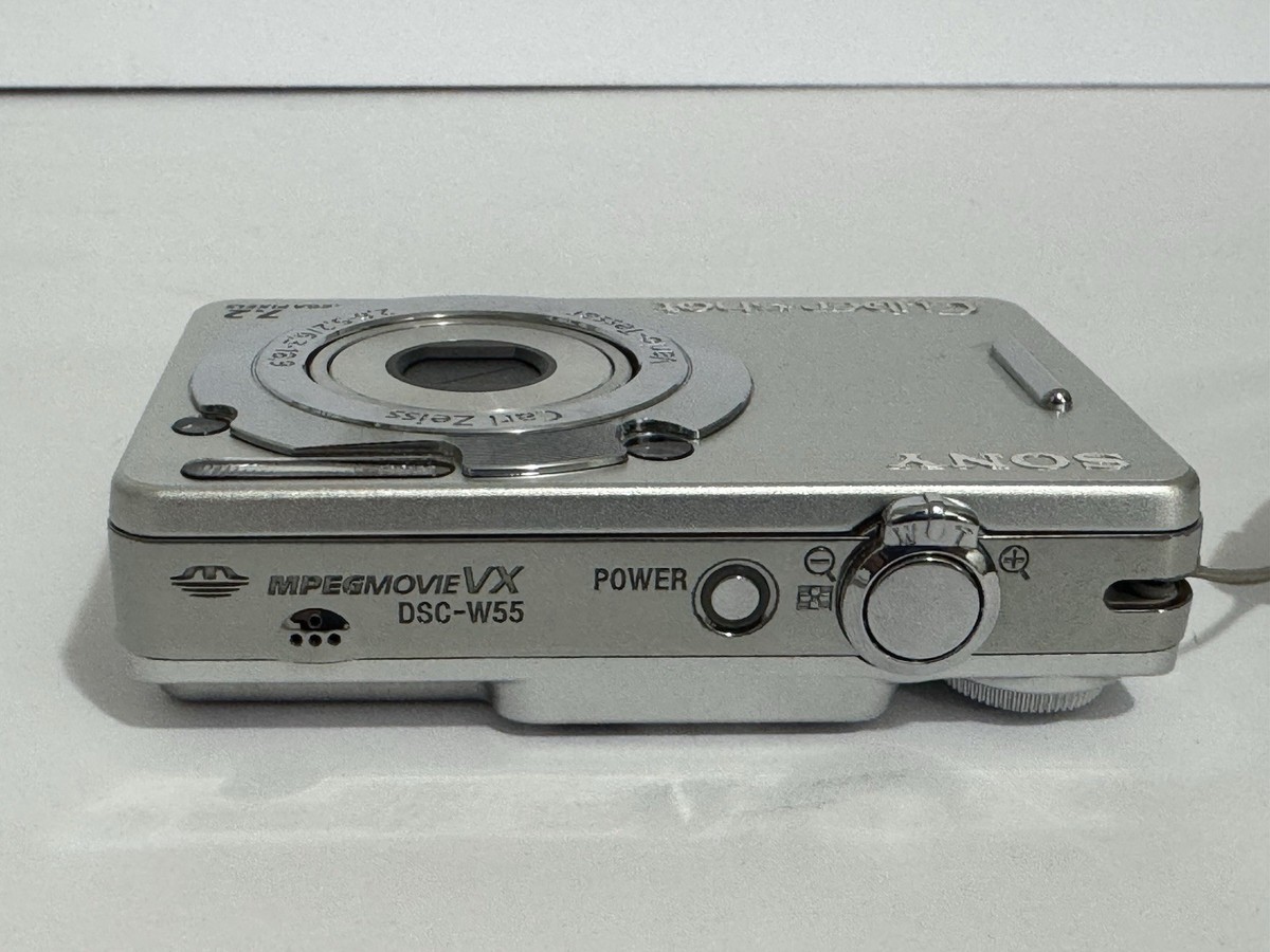 Sony Cyber-shot DSC-W55 7.2 MP Compact Digital Camera Silver 3x
