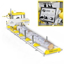 BAMATO Blockbandsäge BBSW-660PRO mit 5,9m Rollbahn Kleinsägewerk Sägewerk 400V
