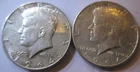 Lot of Two 2 1964 Kennedy Silver Half Dollars-LOTB