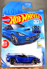 2018 Hot Wheels #5 Factory Fresh 9/10 CORVETTE C7 Z06 CONVERTIBLE Blue wBlackPr5
