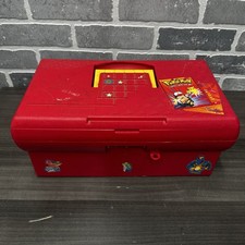 Vintage 1995 Pokemon Suncast Just Stuff Collector Card Case/Box