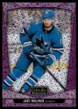 2024-25 O-Pee-Chee Platinum Violet Pixels Jake Walman 215/299 San Jose Sharks