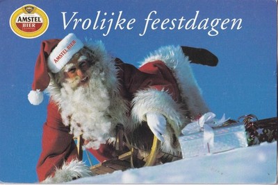 AK - (NL) - Amstel Bier - Vrolijke feestdagen - Bier - Beer - Reklame - Typ 6