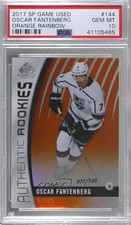 2017 SP Game Used Authentic Rookies Orange Rainbow Oscar Fantenberg PSA 10 5w7
