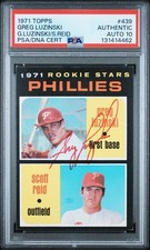 1971 Topps Greg Luzinski #439 Signed Rookie Card Autograph RC PSA Auth DNA 10. rookie card picture